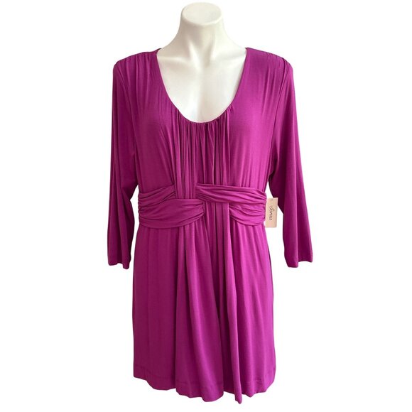 Soma Live Lounge Wear NWT $55 Soft Jersey Wrapped Waist Tunic, Women’s Size XL - Picture 1 of 10